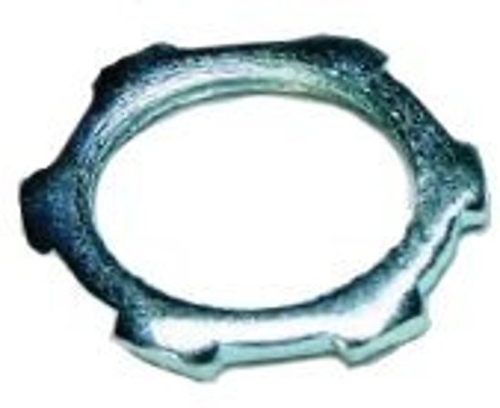 Teddico/Bwf 131 Conduit Locknut, 3/8 in, Steel, Zinc