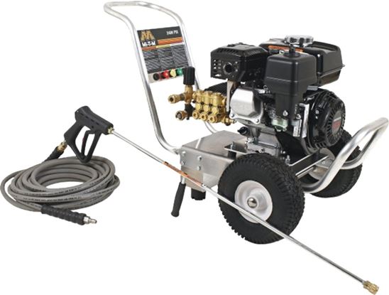 Mi-T-M CA Aluminum CA-2403-1MMH Pressure Washer, Gasoline, 5.5 hp, Honda GX200 OHV Engine, 2400 psi Operating