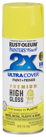 Rust-Oleum 331173 Spray Paint, High-Gloss, Citrus Fields, 12 oz, Can