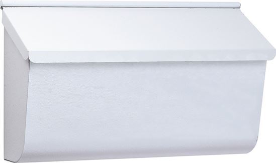 Gibraltar Mailboxes Woodlands L4009WW0 Mailbox, 450 cu-in Capacity, Galvanized Steel, Textured Powder-Coated, White