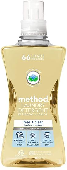 method 1126 Laundry Detergent, 53.5 oz Bottle, Liquid, Pleasant