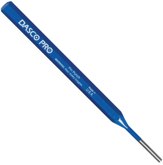 Dasco Pro 592-0 Pin Punch, 1/16 in Tip, 4-1/2 in L, HCS