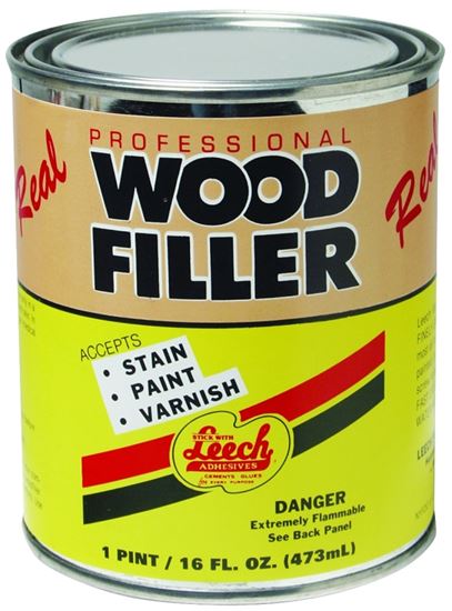 Leech Adhesives LWF-69 Wood Filler, Liquid, Solvent, Natural, 1 pt Can