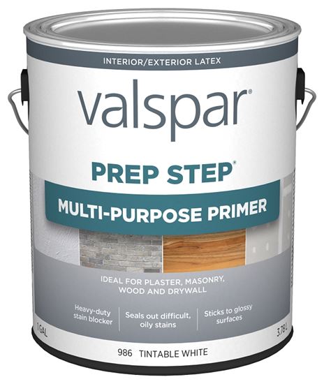 Valspar Prep Step 986 Series 044.0000986.007 Multi-Purpose Primer, Tintable White, 1 gal, Pack of 4