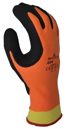 Showa 406L-08.RT Gloves, L, Orange