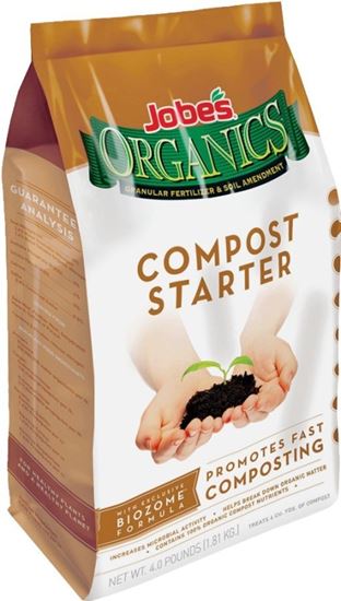 Jobes 09926 Compost Starter, Granular, Brown, 4 lb