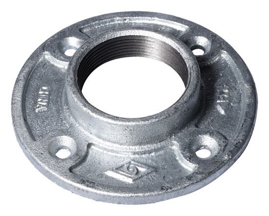 ProSource 27-2G Floor Flange, 2 in, 5.2 in Dia Flange, FIP, 4-Bolt Hole, 0.31 in, 8 mm in (mm) Dia Bolt Hole