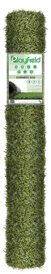 Natco PRT2236-5X7 Artificial Grass Rug, Verdure, Turf, Dark Green, 1/EA