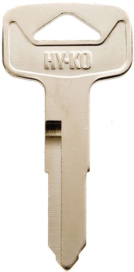 Hy-Ko 11010YH46 Automotive Key Blank, Brass, Nickel, For: Yamaha Motorcycle Locks, Pack of 10