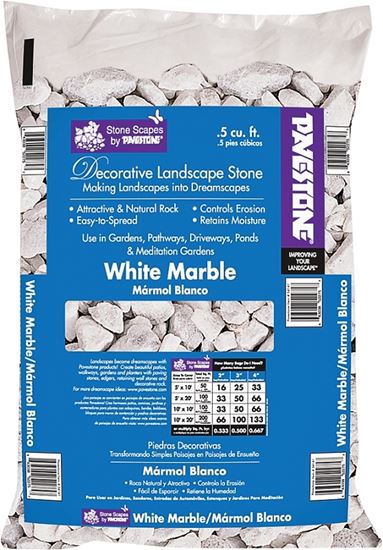 Pavestone 54141 Marble Chips, White