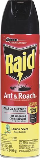 Raid 16479 Ant and Roach Killer, Liquid, Spray Application, 17.5 oz, Aerosol Can