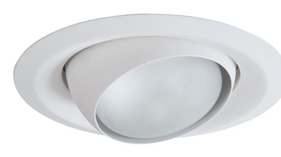 Eaton Lighting RE-6130WH Eyeball Trim, Aluminum Body, White