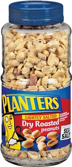 Planters 422425 Peanut, 16 oz, Jar, Pack of 12