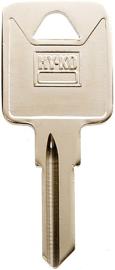 Hy-Ko 11010TM10 Key Blank, Brass, Nickel, For: Trimark Cabinet, House Locks and Padlocks, Pack of 10