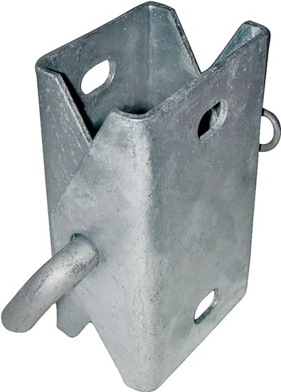 Multinautic 10004 Connector Hinge, Galvanized Steel, For: Stationary Dock with 10 000 Series Back Plates or Corners