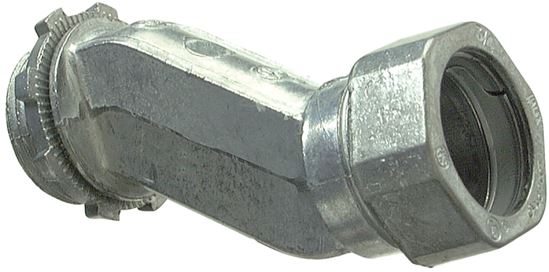 Halex 03907 Offset Connector, 3/4 in Compression, Zinc, Pack of 10