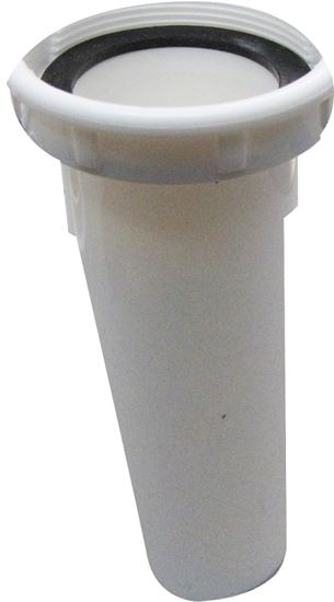 Plumb Pak PP15-6W Sink Strainer Tailpiece, 1-1/2 in, 6 in L, Plastic, White