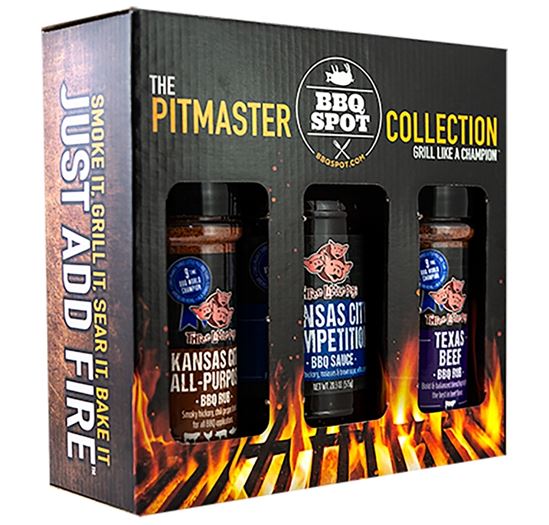 Three Little Pigs Pitmaster Series OW89073 BBQ Gift Pack, 3 lb