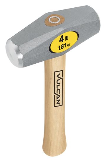 Vulcan 34522 Hammer, 4 lb Head, Drilling, Forged Milled Head, Steel Head