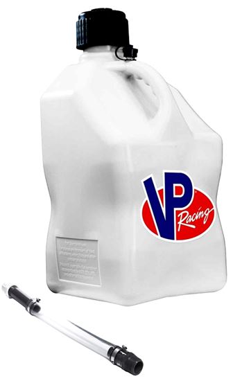 VP Fuel 3520 Motorsport Container, 5 gal Capacity, Polyethylene, White