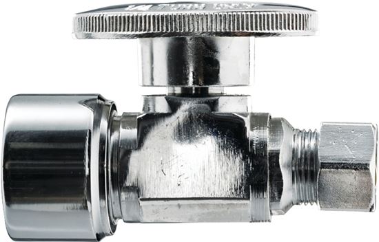 Keeney 2070PCPOLF Ball Valve, 5/8 x 1/2 in Connection, Compression x FIP, Brass Body