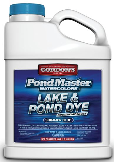 Gordon's PondMaster 3211072 Lake and Pond Dye, Liquid, Dark Blue, 1 gal