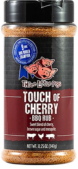 Three Little Pigs OW85131 Touch of Cherry BBQ Rub, 16 oz