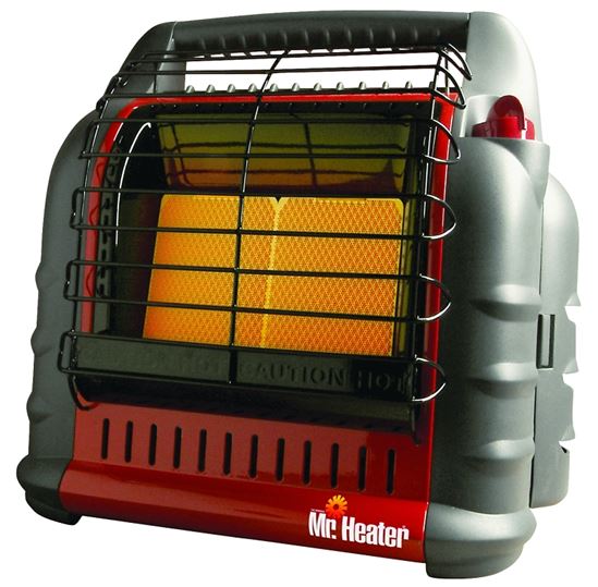 Mr. Heater Big Buddy F274805 Portable Heater, 2 or 20 lb Fuel Tank, Propane, 4000 to 18,000 Btu/hr BTU, Red