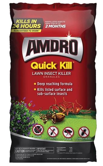 Amdro Quick Kill 100544772 Lawn Insect Killer, Granules, Lawn Spreader Application, 10 lb Bag