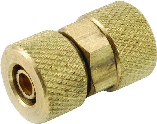 Anderson Metals 50862-04 Tube Union, 1/4 in, Compression, Brass, Pack of 10