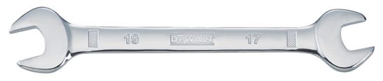 DeWALT DWMT75436OSP Open End Wrench, Metric, 17 x 19 mm Head, 8-11/16 in L, Polished Chrome