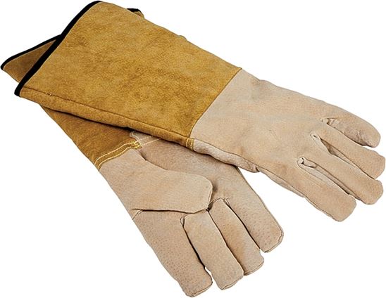 Simple Spaces CPA03110MM Hearth Fireplace Gloves, 16 in, Cowhide Leather