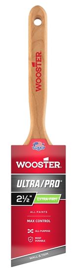 Wooster 4153-2 1/2 Paint Brush, 2-1/2 in W, 2-15/16 in L Bristle, Nylon Bristle, Sash Handle