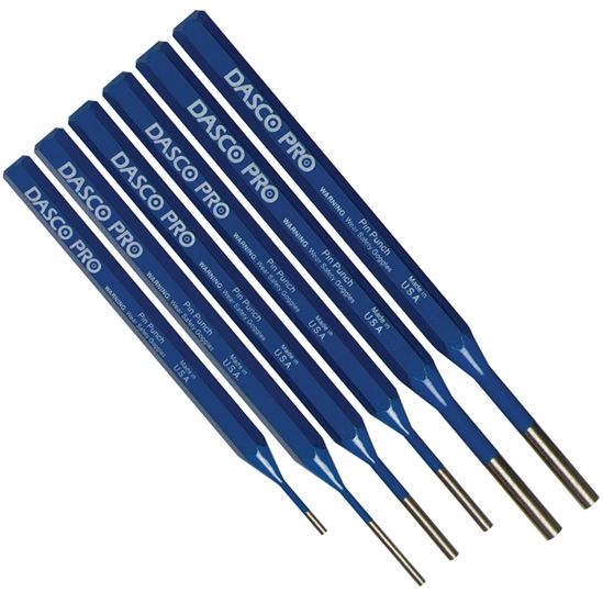 Dasco Pro 22 Pin Punch Kit, 6-Piece, Steel, Blue