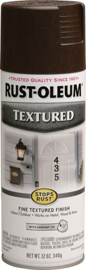 Rust-Oleum 241255 Spray Paint Textures, Textured, Dark Brown, 12 oz, Can