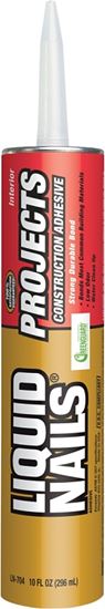 Liquid Nails LN-704 Project Construction Adhesive, Off-White, 10 oz Cartridge