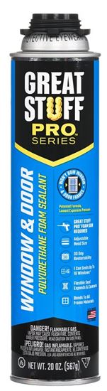 Great Stuff 187273 Foam Sealant, Yellow, 20 oz, Can