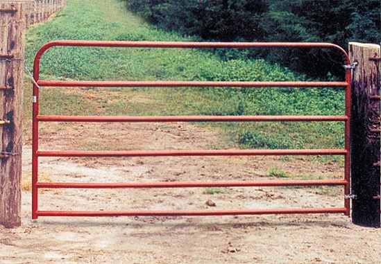 Behlen Country 40130041 Utility Gate, 48 in W Gate, 50 in H Gate, 20 ga Frame Tube/Channel, Red