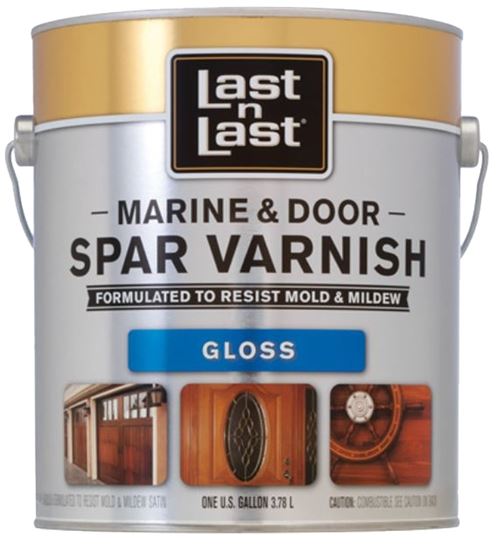 Last n Last 50704 Marine and Door Spar Varnish, High-Gloss, Amber, Liquid, 1 qt, Can, Pack of 6