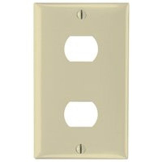 Legrand K2I Wallplate, 4-1/2 in L, 2-3/4 in W, 1 -Gang, Thermoset, Ivory