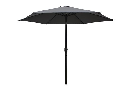 Seasonal Trends 59655 Tilt/Crank Market Umbrella, 94.4 in H, 106.3 in W Canopy, 106.3 in L Canopy, Hexagonal Canopy