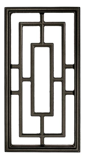 INSERT GATE RECT AL BLK 9X17IN