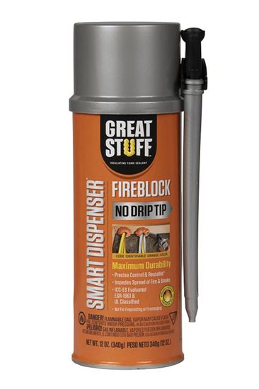 Great Stuff 99112831 Fireblock Insulating Foam Sealant, Orange