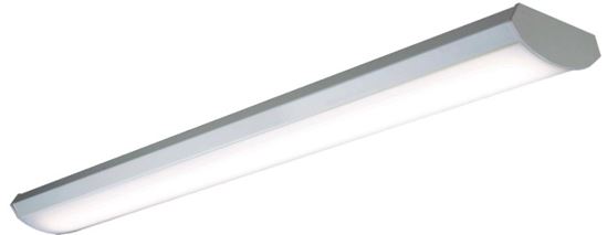 Metalux WPLD Series 4WPLD4040C Linear Wraparound Fixture, 0.35 A, 120/277 V, 38 W, LED Lamp, 4000 Lumens