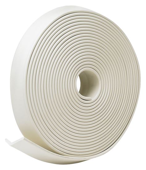 Frost King SG30WH Garage Door Seal Kit, 1-3/4 in W, 3/16 in Thick, 30 ft L, Vinyl, White
