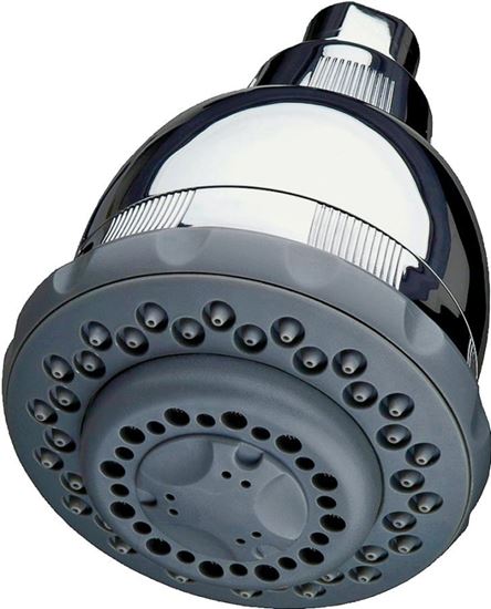 Culligan WSH-C125 Filtered Shower Head, 2 gpm, 1/2 in Connection, IPS, Plastic, Chrome, 12-1/4 in L, 8-1/2 in W