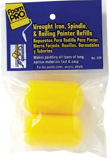 Foampro 32R Painter Refill, 1/4 in Thick Nap, 2-1/2 in L, Foam Cover