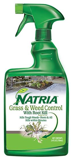 NATRIA 706471D Grass and Weed Control, Liquid, Spray Application, 24 oz Bottle