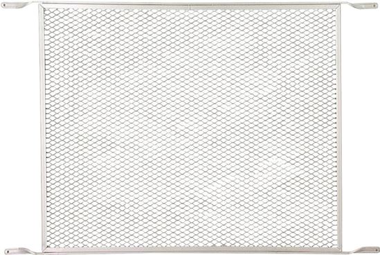 M-D 33282 Door Grill, 20.38 in W, 30-1/4 in H, Aluminum, Mill