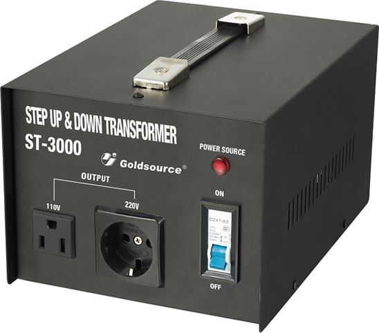 Goldsource ST Series Step Up and Step Down Transformer, 9-3/4 in L x 7-1/8 in W x 6 in H, 3000 W